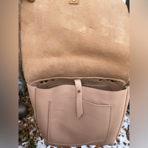 CALMA 11600 Made in Spain Pebbled Leather light pink backpack